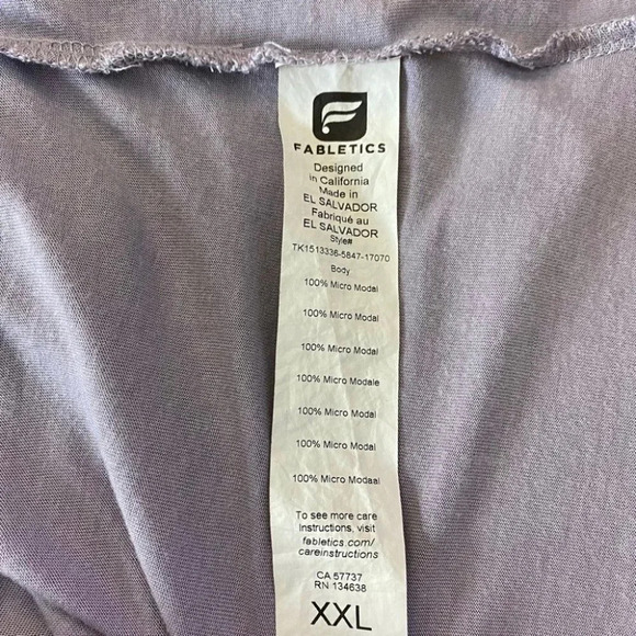 Fabletics Mauve Soft Loose Fit Spaghetti Strap Tank Top - Picture 5 of 5